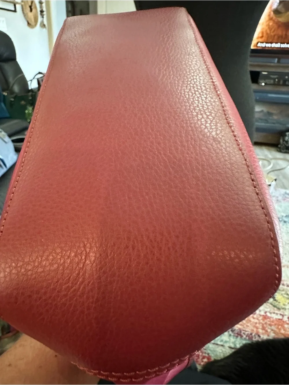 COACH #305 Tote 27 Raspberry & Pink Leather - Picture 10 of 13